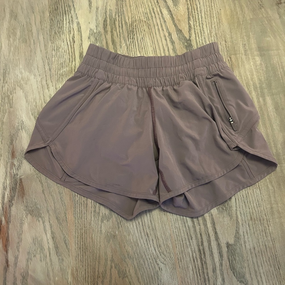 Lululemon light purple athletic shorts